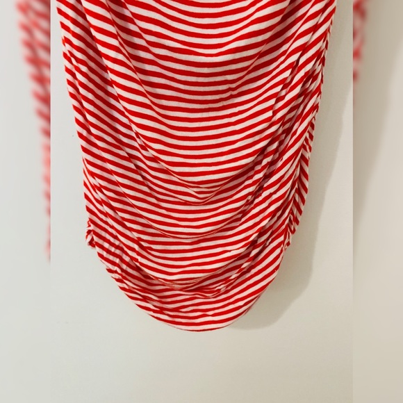 Striped and Slinky Cowl Neck Dress - Picture 5 of 6